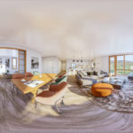 Enso Village Panoramic View of Living Room
